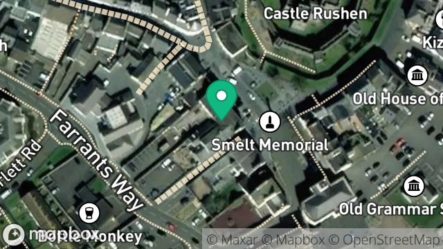 Map showing ISLE OF MAN BREWERIES, GEORGE HOTEL, THE PARADE, CASTLETOWN, ISLE OF MAN, IM9 1LG