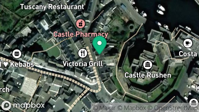 Map showing 8-10, MALEW STREET, CASTLETOWN, ISLE OF MAN, IM9 1AB