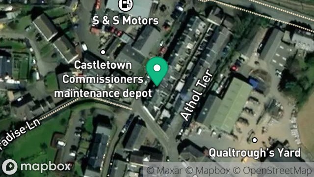 Map showing 4, MILNER TERRACE, CASTLETOWN, ISLE OF MAN, IM9 1AJ