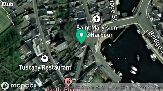 Map showing 15, BANK STREET, CASTLETOWN, ISLE OF MAN, IM9 1AT