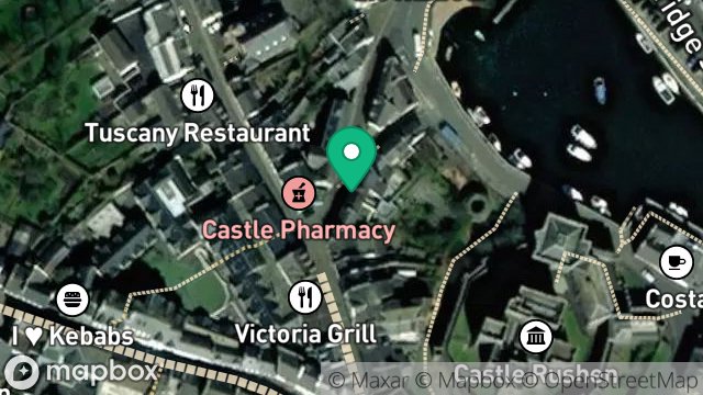 Map showing 4, BANK STREET, CASTLETOWN, ISLE OF MAN, IM9 1AT