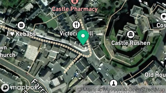 Map showing LLOYDS CHEMIST, SHOP, 1A, MALEW STREET, CASTLETOWN, ISLE OF MAN, IM9 1AB
