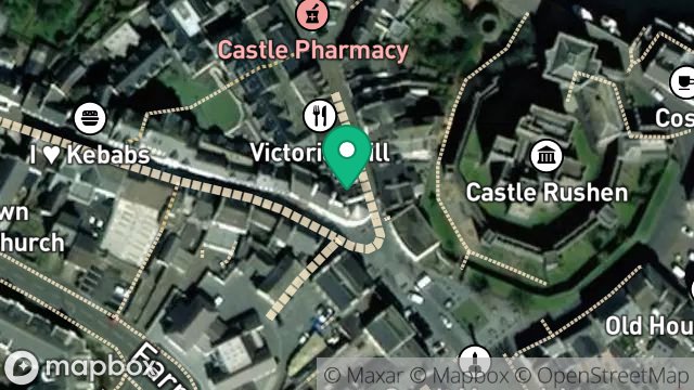 Map showing 3, MALEW STREET, CASTLETOWN, ISLE OF MAN, IM9 1AB