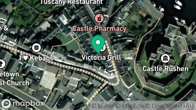 Map showing REAR OF NO'S 9 AND 11, MALEW STREET, CASTLETOWN, ISLE OF MAN, IM9 1AB