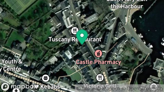 Map showing 25, MALEW STREET, CASTLETOWN, ISLE OF MAN, IM9 1AD