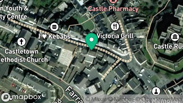 Map showing 5, ARBORY STREET, CASTLETOWN, ISLE OF MAN, IM9 1LH