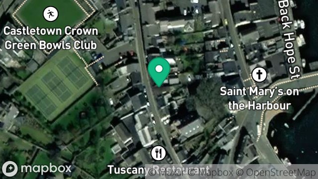 Map showing 40, MALEW STREET, CASTLETOWN, ISLE OF MAN, IM9 1AF
