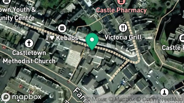 Map showing FLAT 1, 7, ARBORY STREET, CASTLETOWN, ISLE OF MAN, IM9 1LH