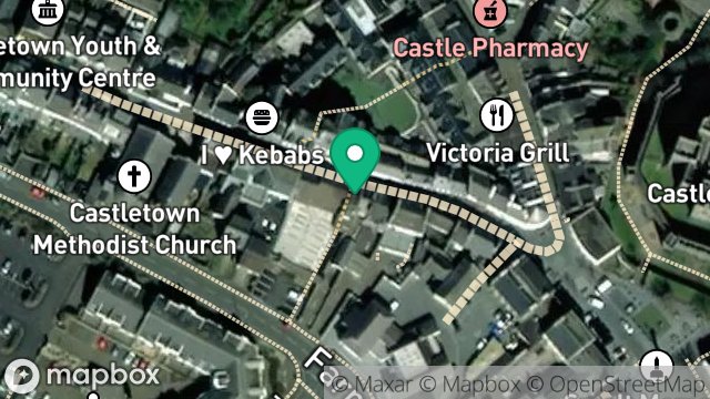 Map showing 9, ARBORY STREET, CASTLETOWN, ISLE OF MAN, IM9 1LH