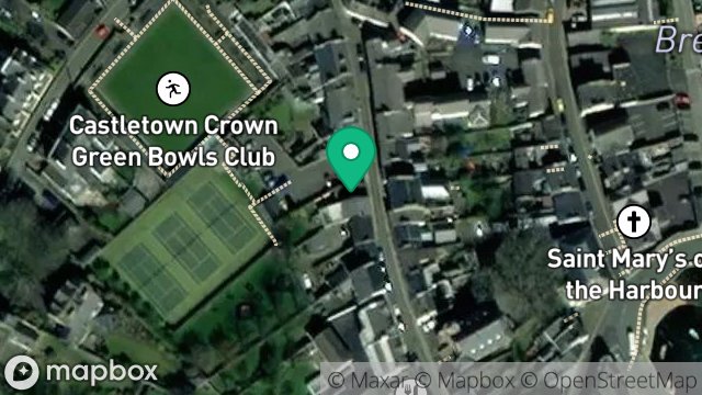 Map showing FLAT, 41-43, MALEW STREET, CASTLETOWN, ISLE OF MAN, IM9 1AE