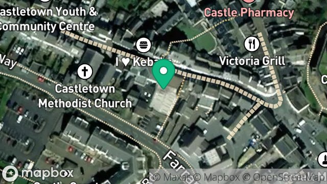 Map showing SUPERMARKET, ARBORY STREET, CASTLETOWN, ISLE OF MAN, IM9 1LH