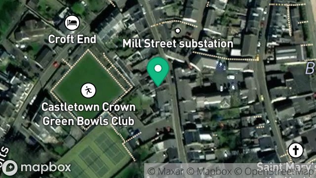 Map showing 53, MALEW STREET, CASTLETOWN, ISLE OF MAN, IM9 1AE
