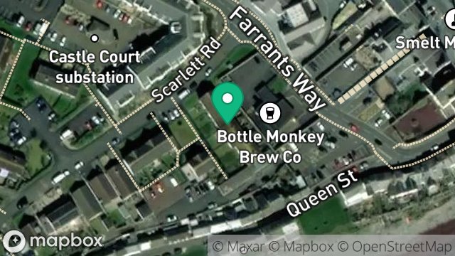 Map showing 56, SCARLETT ROAD, CASTLETOWN, ISLE OF MAN, IM9 1NX