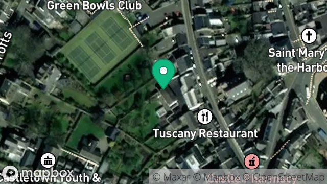 Map showing REAR OF 33, MONA COTTAGE, MALEW STREET, CASTLETOWN, ISLE OF MAN, IM9 1AE