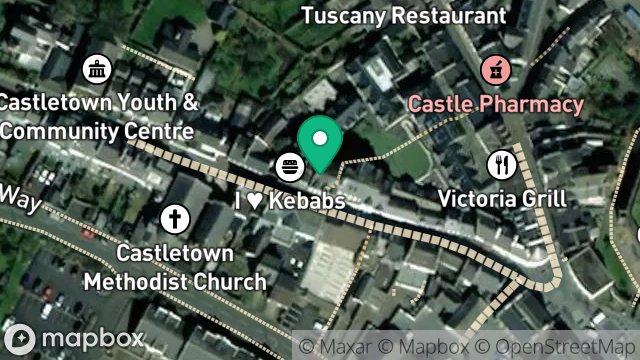 Map showing 20, ARBORY STREET, CASTLETOWN, ISLE OF MAN, IM9 1LJ