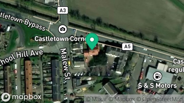 Map showing NORTHCROFT HOUSE, ALEXANDRA ROAD, CASTLETOWN, ISLE OF MAN, IM9 1TE