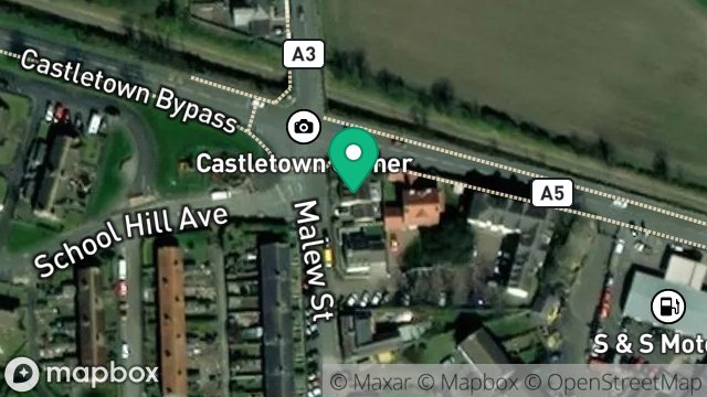Map showing ROSE CROFT, MALEW STREET, CASTLETOWN, ISLE OF MAN, IM9 1LT