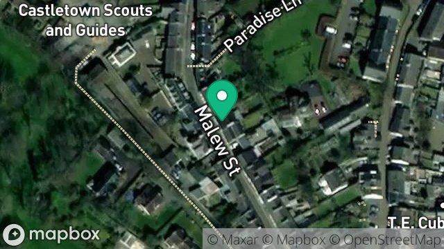 Map showing 96, MALEW STREET, CASTLETOWN, ISLE OF MAN, IM9 1LS