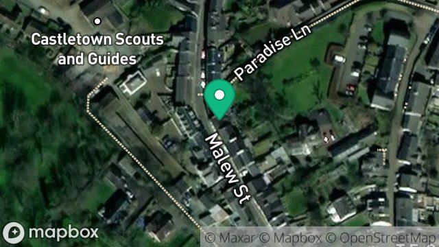Map showing 100, MALEW STREET, CASTLETOWN, ISLE OF MAN, IM9 1LS