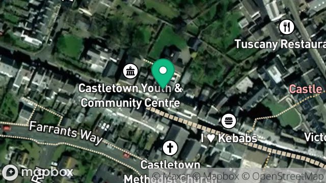 Map showing 36, ARBORY STREET, CASTLETOWN, ISLE OF MAN, IM9 1LN