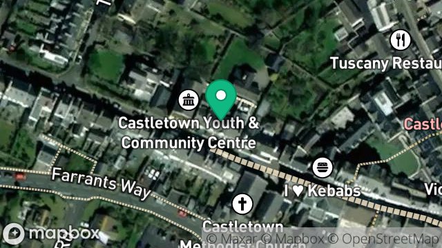 Map showing 38, ARBORY STREET, CASTLETOWN, ISLE OF MAN, IM9 1LN