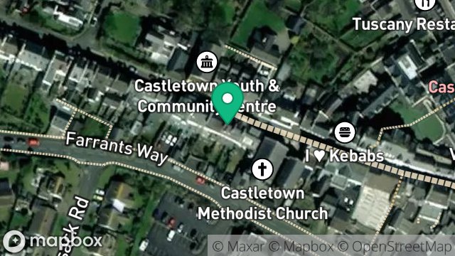 Map showing 33, ARBORY STREET, CASTLETOWN, ISLE OF MAN, IM9 1LL