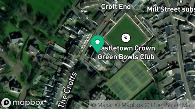 Map showing 8, THE CROFTS, CASTLETOWN, ISLE OF MAN, IM9 1LW