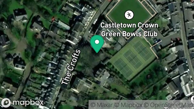 Map showing CROFTON MEWS, THE CROFTS, CASTLETOWN, ISLE OF MAN, IM9 1LW