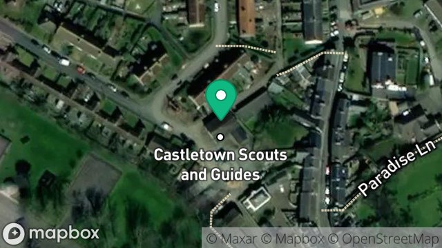 Map showing SCOUT HALL, SCHOOL HILL AVENUE, CASTLETOWN, ISLE OF MAN, IM9 1HU