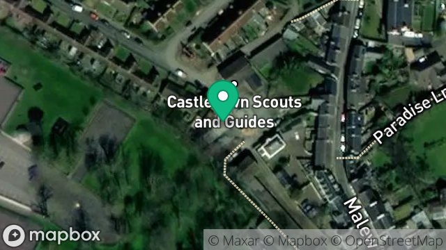 Map showing GARAGE, 1, BOG LANE, CASTLETOWN, ISLE OF MAN, IM9 1LX