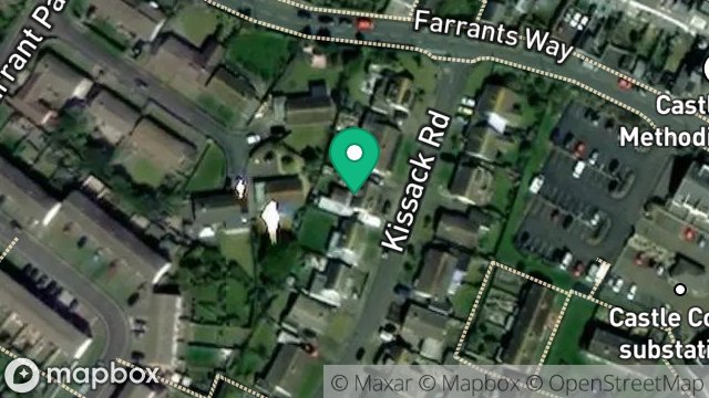 Map showing 8, KISSACK ROAD, CASTLETOWN, ISLE OF MAN, IM9 1NP