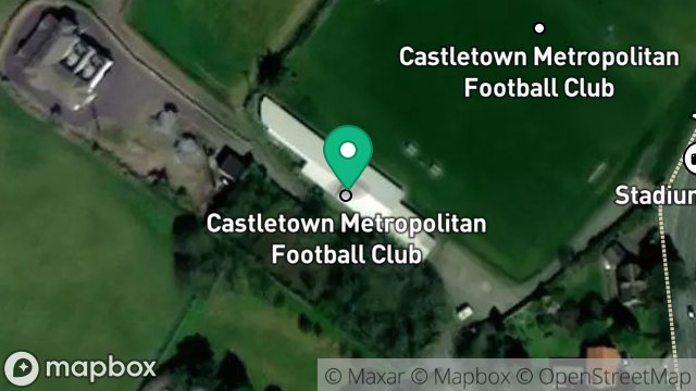 Map showing THE STADIUM, MALEW ROAD, CASTLETOWN, ISLE OF MAN, IM9 4EA