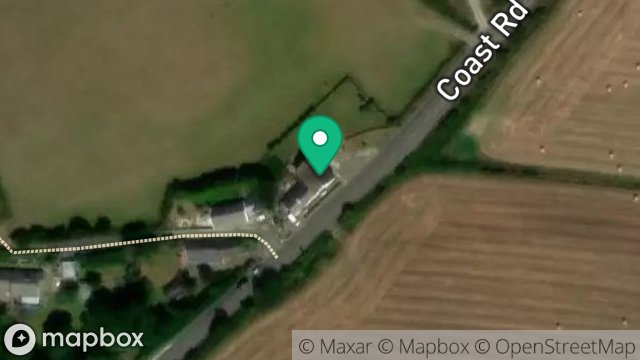 Map showing BEECH HOUSE WHITESTRAND, LHERGYDHOO, PEEL, ISLE OF MAN, IM5 2AE