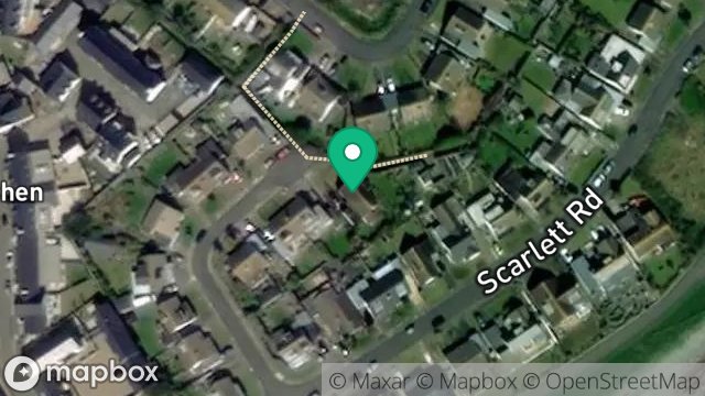 Map showing 2, SCARLETT ROAD, CASTLETOWN, ISLE OF MAN, IM9 1NT