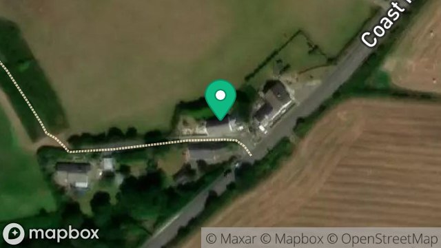Map showing WHITESTRAND CHAPEL COTTAGE, LHERGYDHOO, PEEL, ISLE OF MAN, IM5 2AE