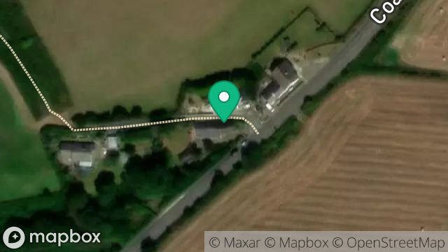 Map showing WHITESTRAND NEW COTTAGE, LHERGYDHOO, PEEL, ISLE OF MAN, IM5 2AE