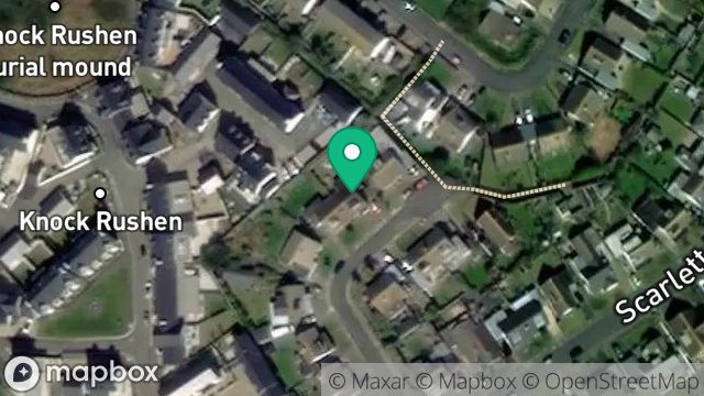 Map showing 3, SCARLETT ROAD, CASTLETOWN, ISLE OF MAN, IM9 1NT