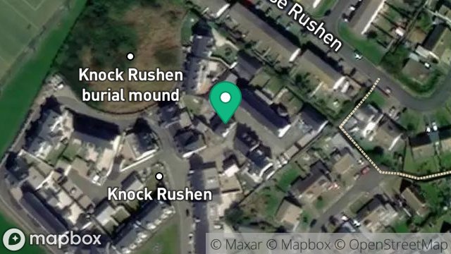 Map showing 29, KNOCK RUSHEN, SCARLETT, CASTLETOWN, ISLE OF MAN, IM9 1TQ