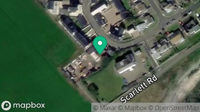 Map showing 1, KNOCK RUSHEN, SCARLETT, CASTLETOWN, ISLE OF MAN, IM9 1TQ