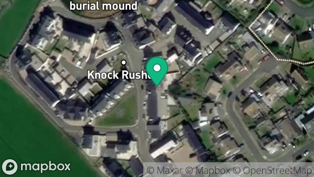 Map showing 37, KNOCK RUSHEN, SCARLETT, CASTLETOWN, ISLE OF MAN, IM9 1TQ