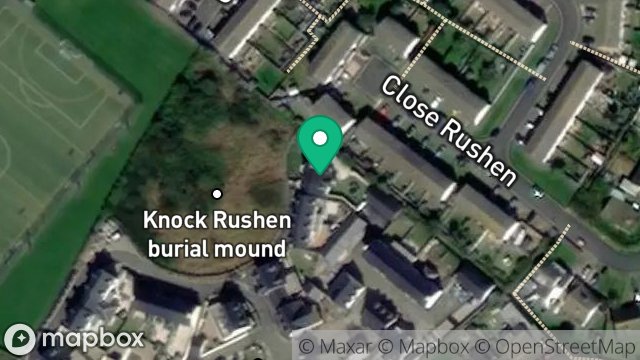 Map showing 24, KNOCK RUSHEN, SCARLETT, CASTLETOWN, ISLE OF MAN, IM9 1TQ