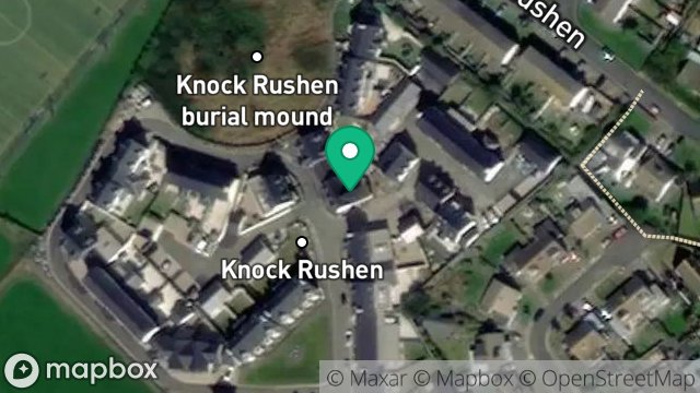 Map showing 28, KNOCK RUSHEN, SCARLETT, CASTLETOWN, ISLE OF MAN, IM9 1TQ
