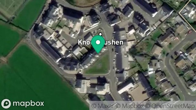 Map showing 9, KNOCK RUSHEN, SCARLETT, CASTLETOWN, ISLE OF MAN, IM9 1TQ