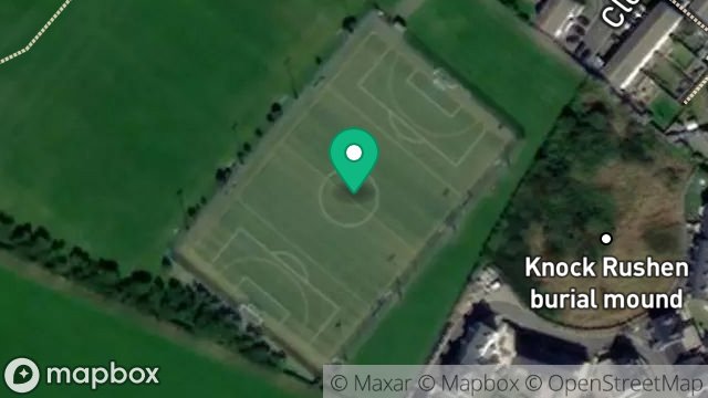 Map showing SOUTHERN SYNTHETIC PITCH, CASTLE RUSHEN HIGH SCHOOL, ARBORY ROAD, CASTLETOWN, ISLE OF MAN, IM9 1RE