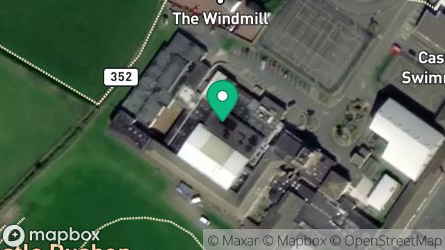 Map showing ISLE OF MAN EDUCATION, CASTLE RUSHEN HIGH SCHOOL, ARBORY ROAD, CASTLETOWN, ISLE OF MAN, IM9 1RE