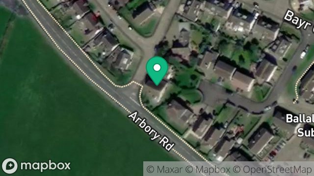Map showing THIE CORNEIL, 26, BAYR GRIANAGH, CASTLETOWN, ISLE OF MAN, IM9 1HL
