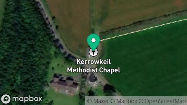 Map showing KERROWKEIL CHAPEL, KERROWKEIL ROAD, GRENABY, BALLASALLA, ISLE OF MAN, IM9 3BB