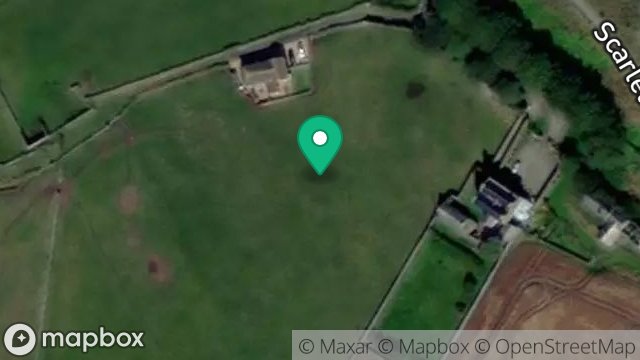Map showing FIELD 435254, LANE FROM SCARLETT ROAD, SCARLETT, CASTLETOWN, ISLE OF MAN, IM9 1TB