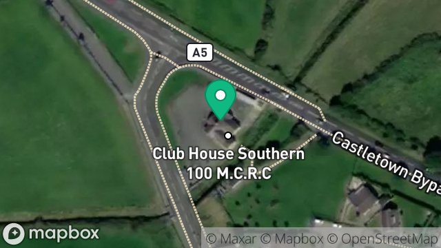 Map showing SOUTHERN 100 MCRC LTD, HEADQUARTERS, RED GAP, ARBORY ROAD, CASTLETOWN, ISLE OF MAN, IM9 1HB