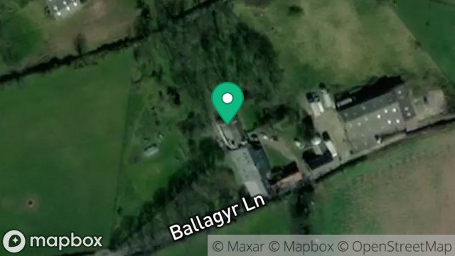 Map showing BALLAGYR FARM, BALLAGYR LANE, PEEL, ISLE OF MAN, IM5 2AD